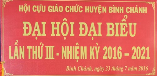 Đại hội đại biểu hội cựu giáo chức lần thứ iii - nhiệm kỳ 2016 - 2021